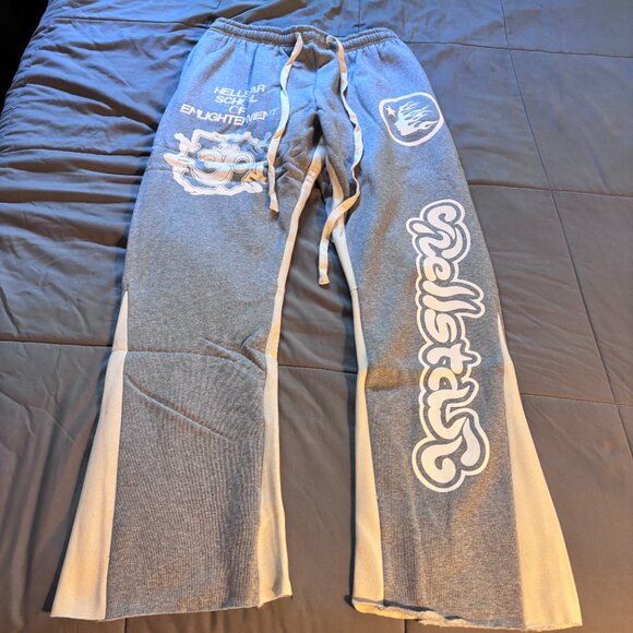 Hellstar Grey Flare Sweatpants - Picture 2 of 7